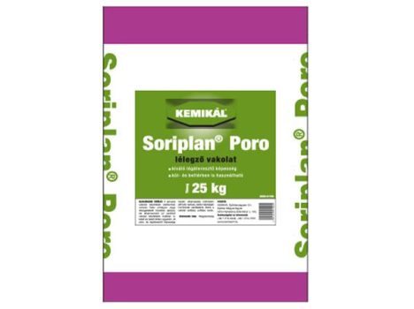 Soriplan poro 25kg lélegzővakolat (22kg/m2/20mm)